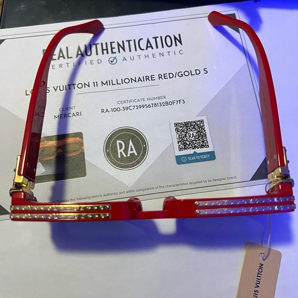 LOUIS VUITTON RED1.1 MILLIONAIRE Z1169E SUNGLASSES - Picture 6 of 11